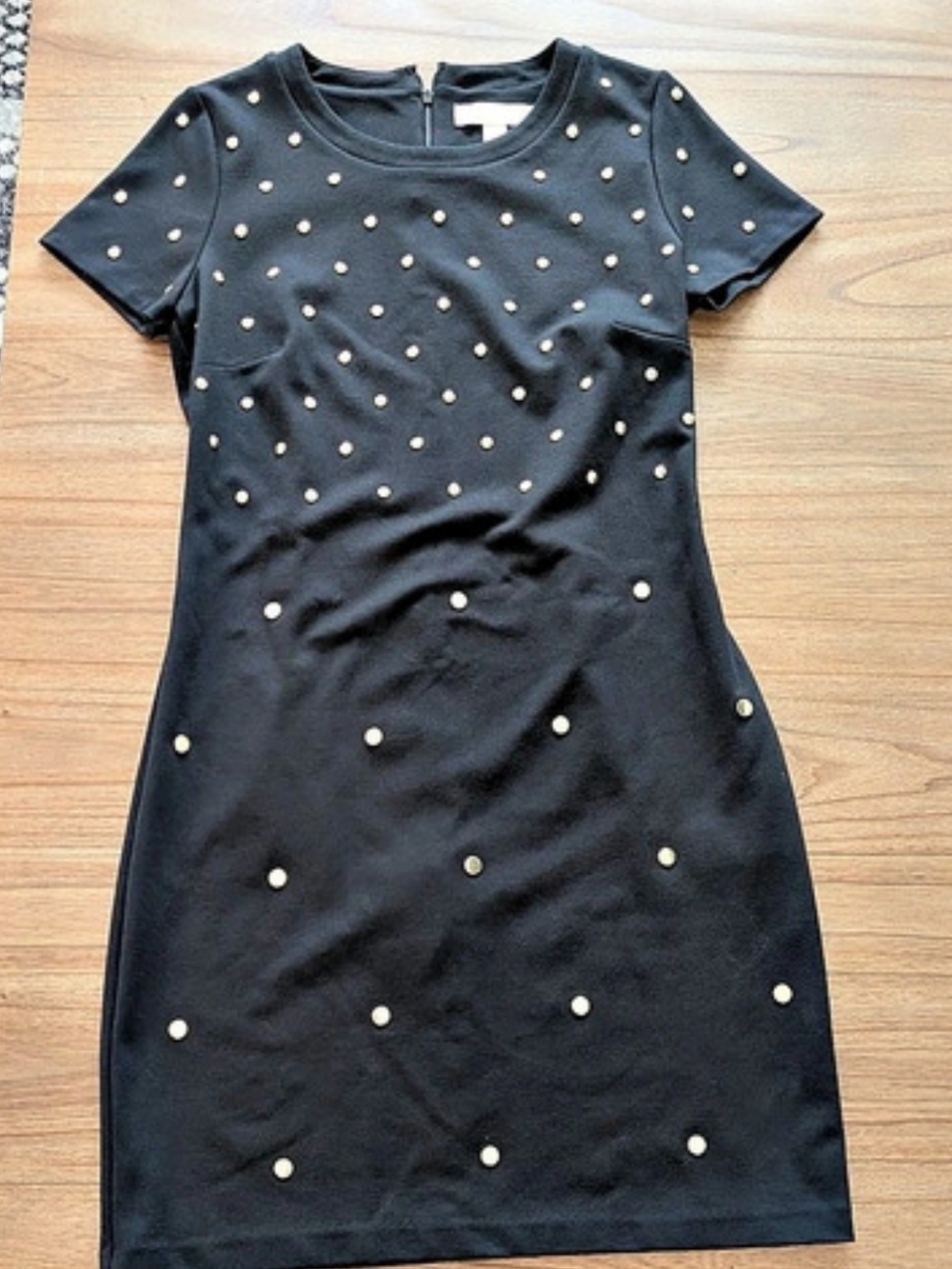 MICHAEL Kors Studded Mini Dress in Black Size Medium Like New